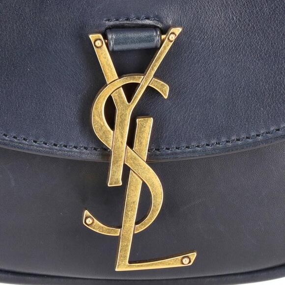 Saint Laurent Kaia crossbody bag navy blue leather - Picture 9 of 10